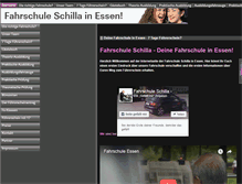 Tablet Screenshot of fahrschule-schilla.de